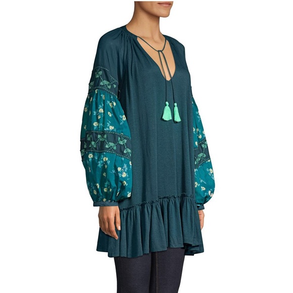 FREE PEOPLE Mix It Up Tunic Mini Dress - Picture 4 of 8